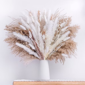 Sanmadrola 80 Pcs Natural Dried Pampas Grass Boho Home Decor